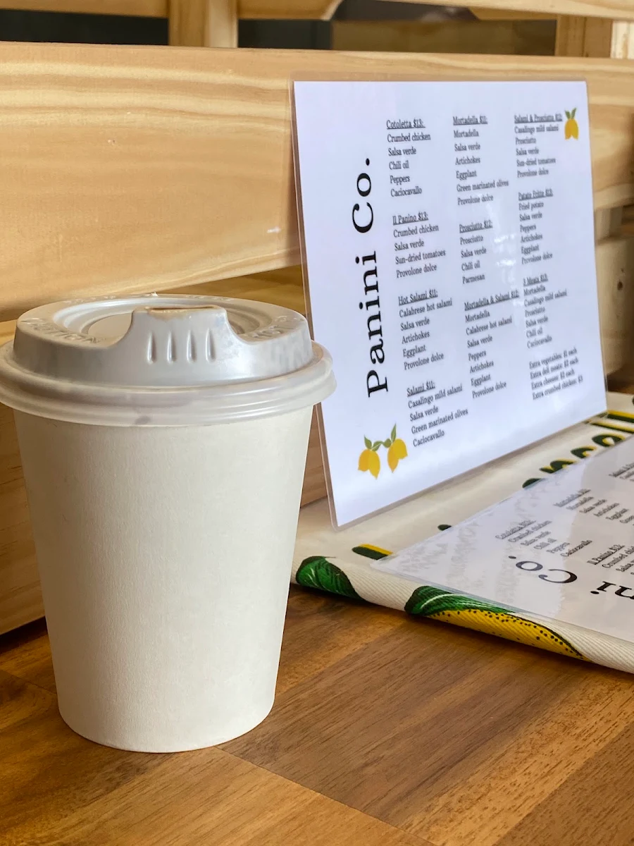 Menu, Panini Co (Keilor East)