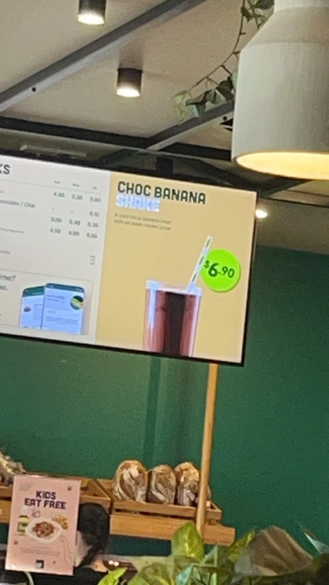 Menu, Liv Eat Healthy Eating Moonah