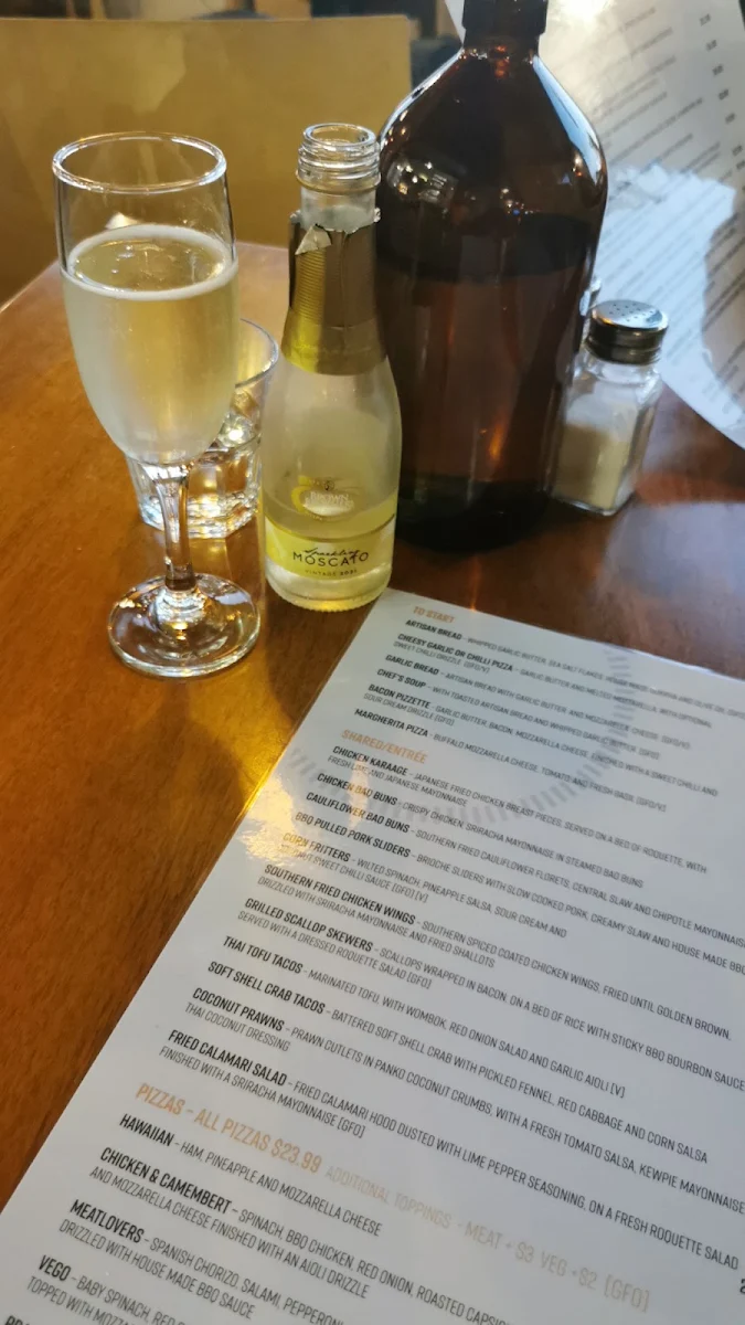 Menu, Central Bar & Restaurant