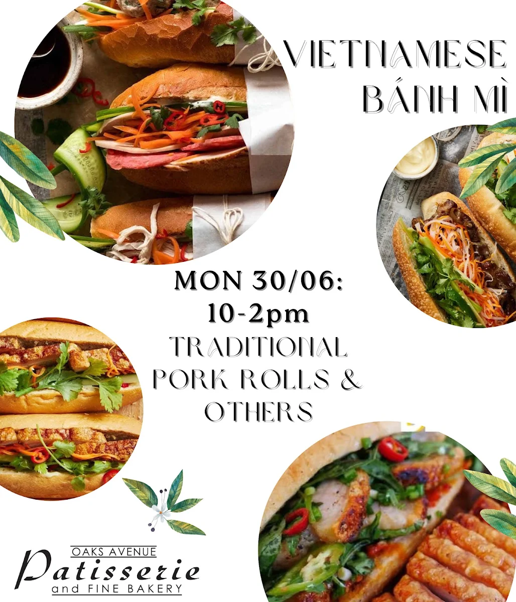 Menu, Oaks Avenue Patisserie & Fine Bakery