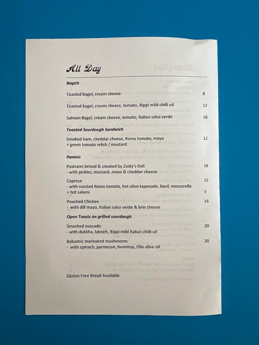 Menu, Queensmith