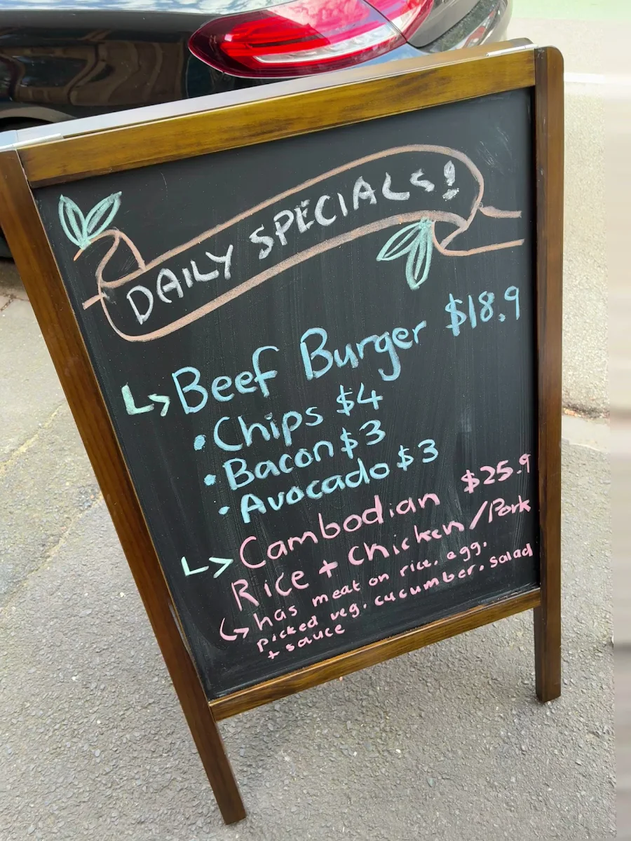 Menu, Little Sunflower Café
