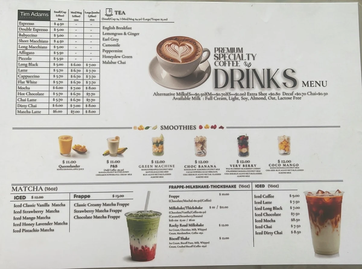 Menu, Topdog Gourmet