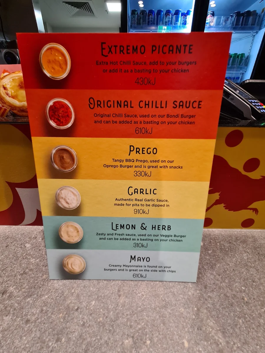 Menu, Oporto Pemulwuy