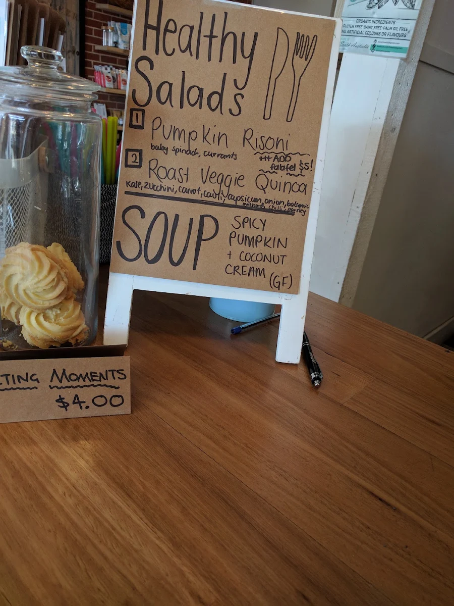 Menu, The Seller Door