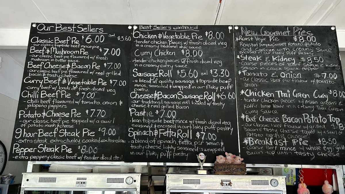 Menu, Dapto Pies