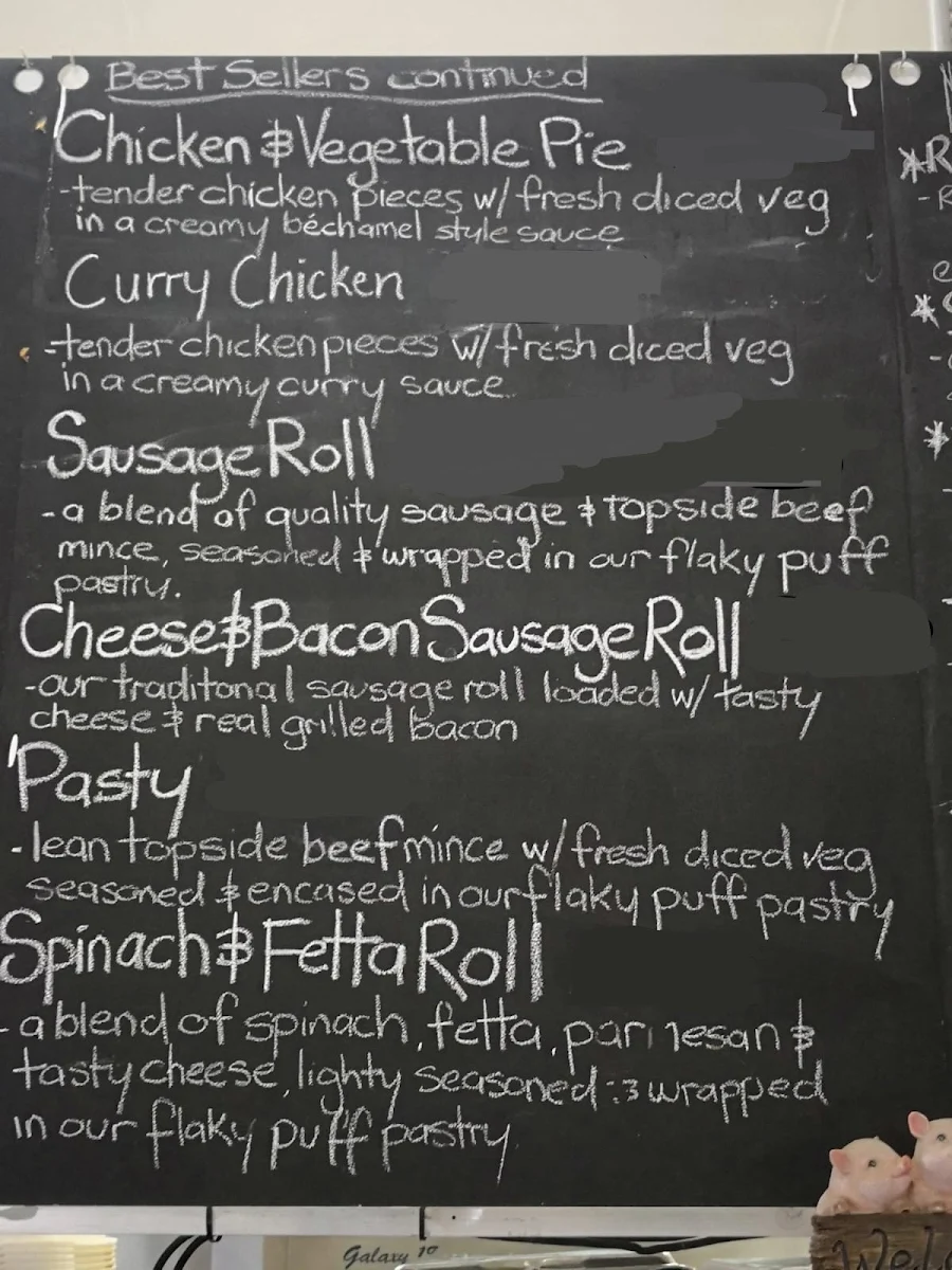 Menu, Dapto Pies
