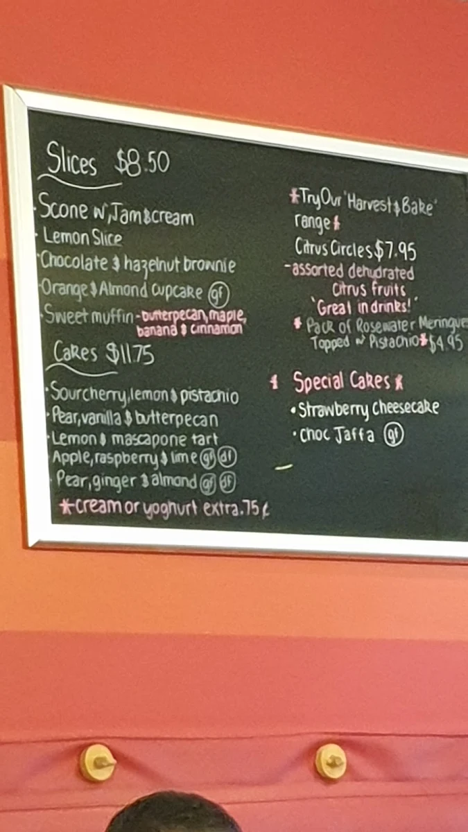 Menu, Station Cafe