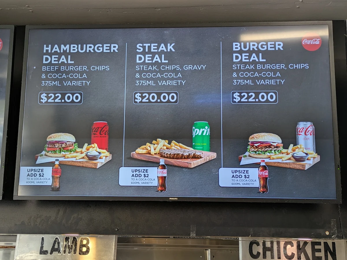 Menu, Mildura Kebab House