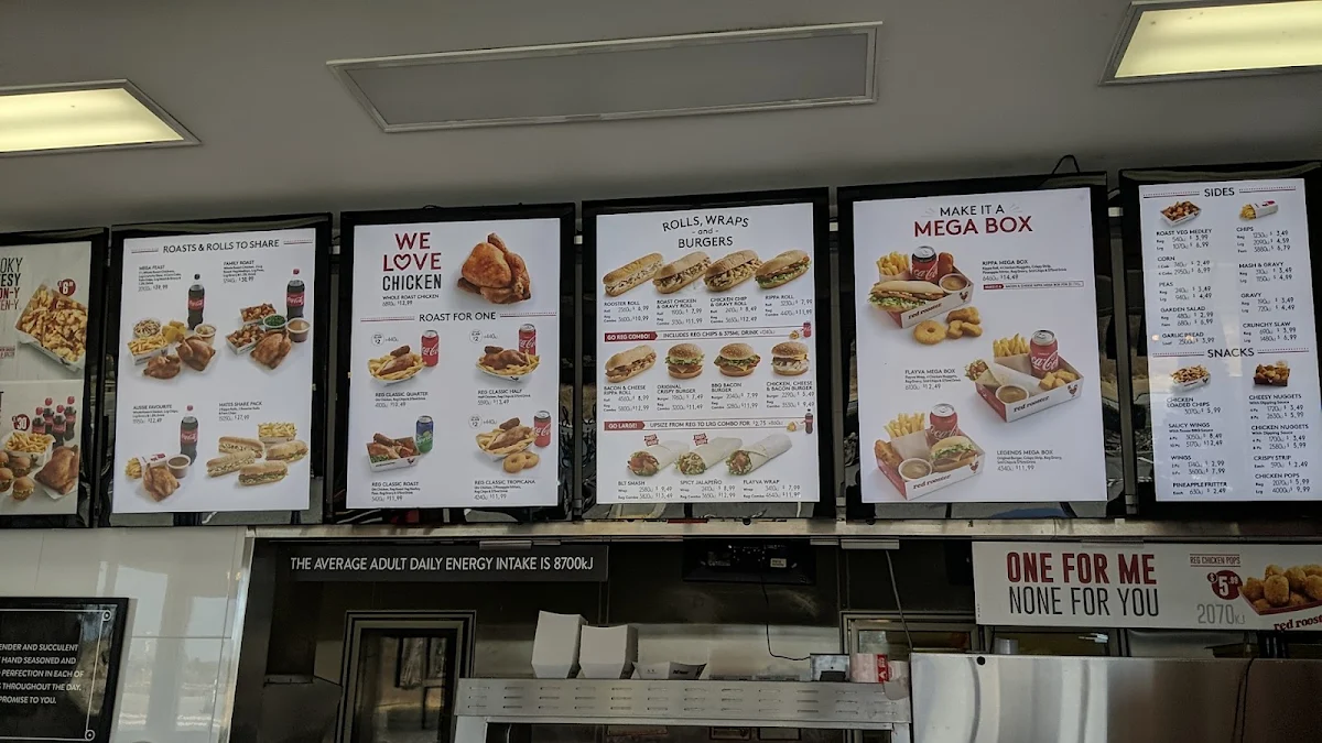 Menu, Red Rooster Waypoint