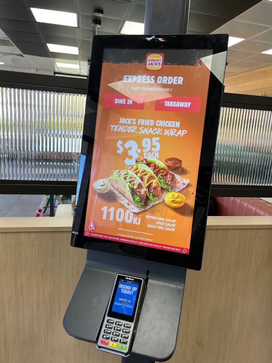 Menu, Hungry Jack's Burgers Kippa-Ring