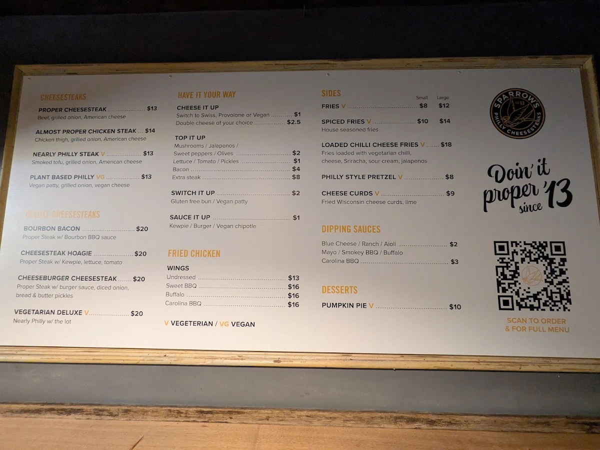 Menu, The Catfish