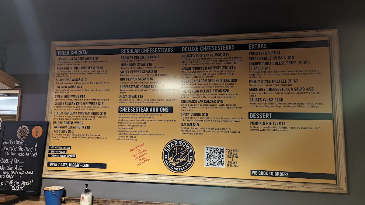 Menu, The Catfish