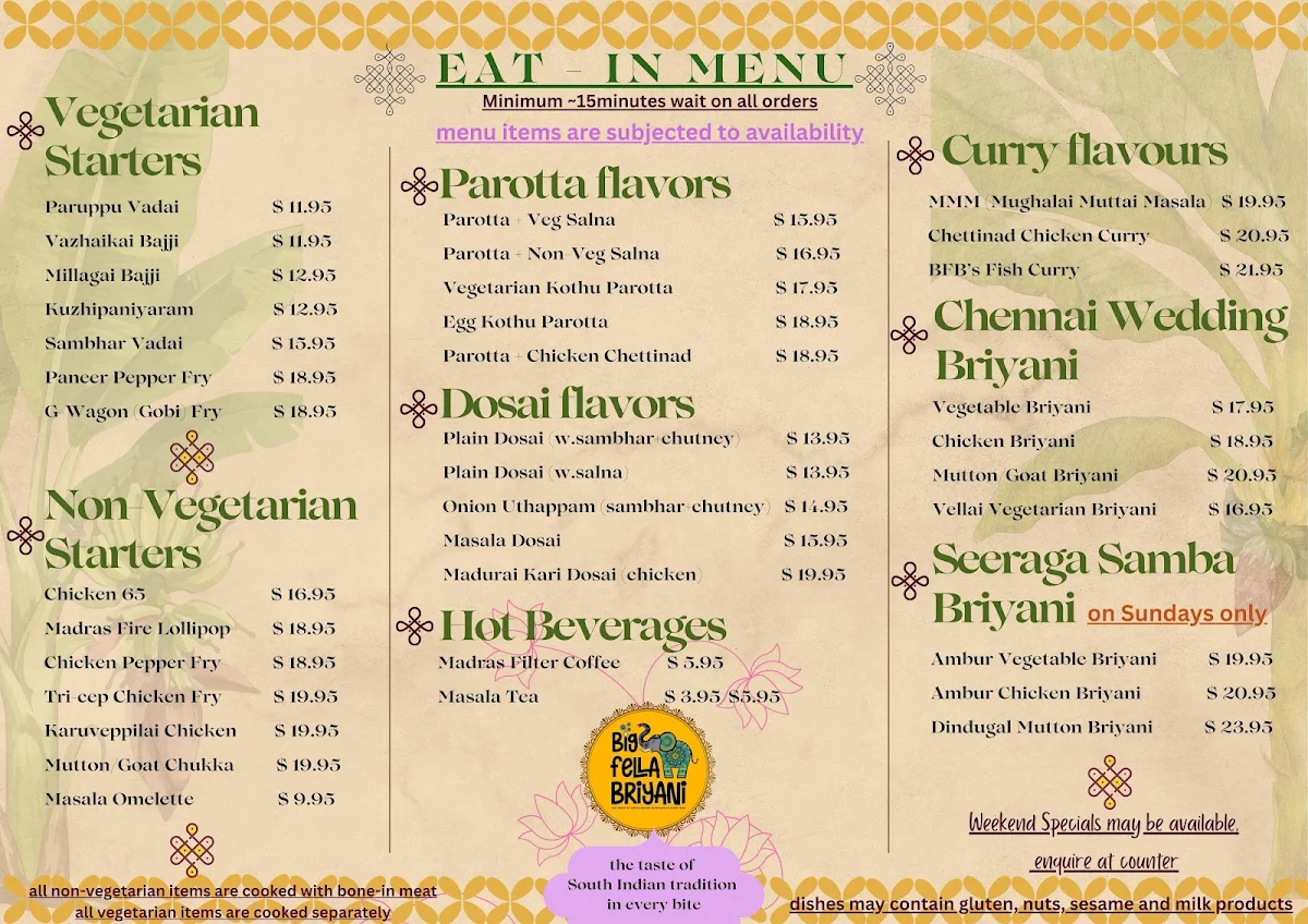 Menu photo 1