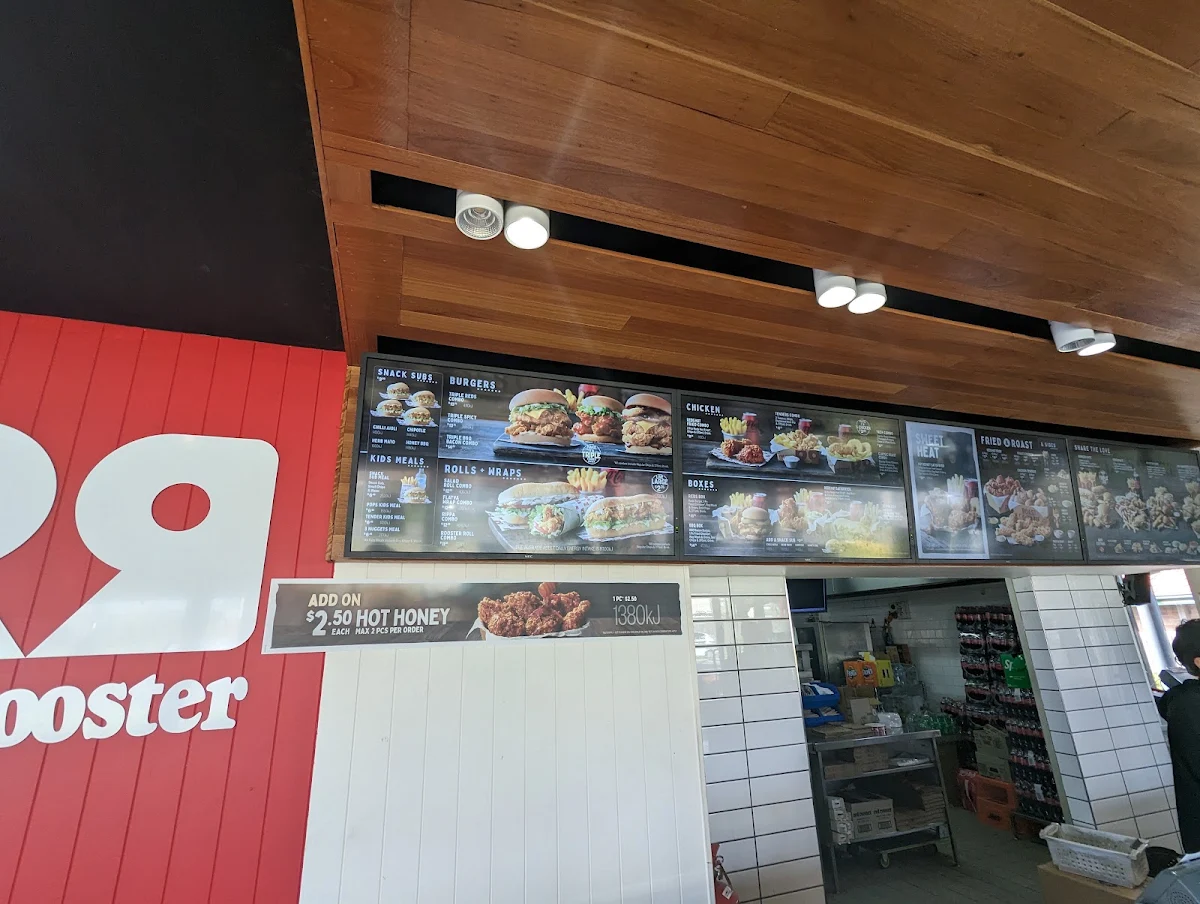 Menu, Red Rooster South Springvale