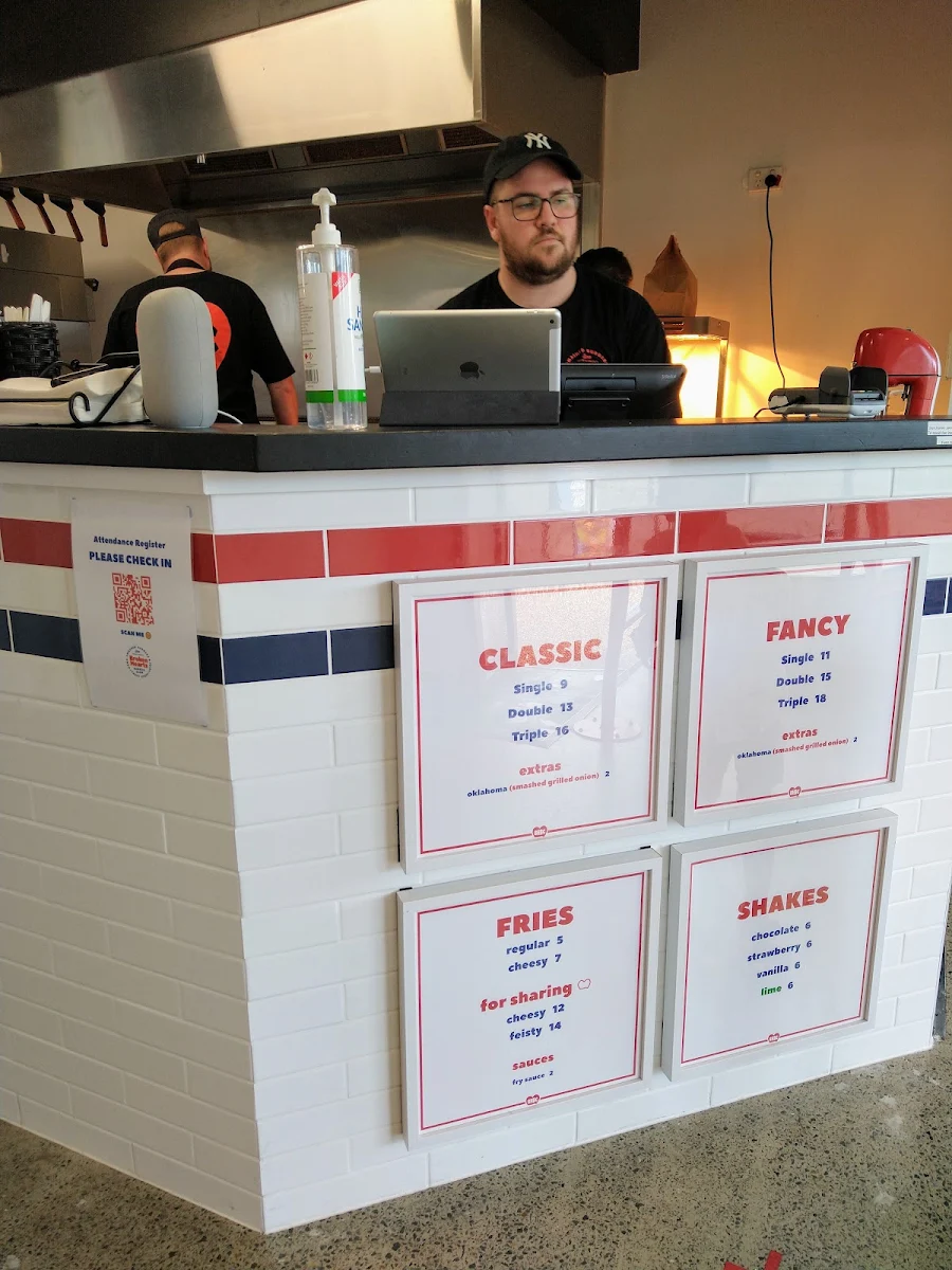 Menu, Broken Hearts Burger Club