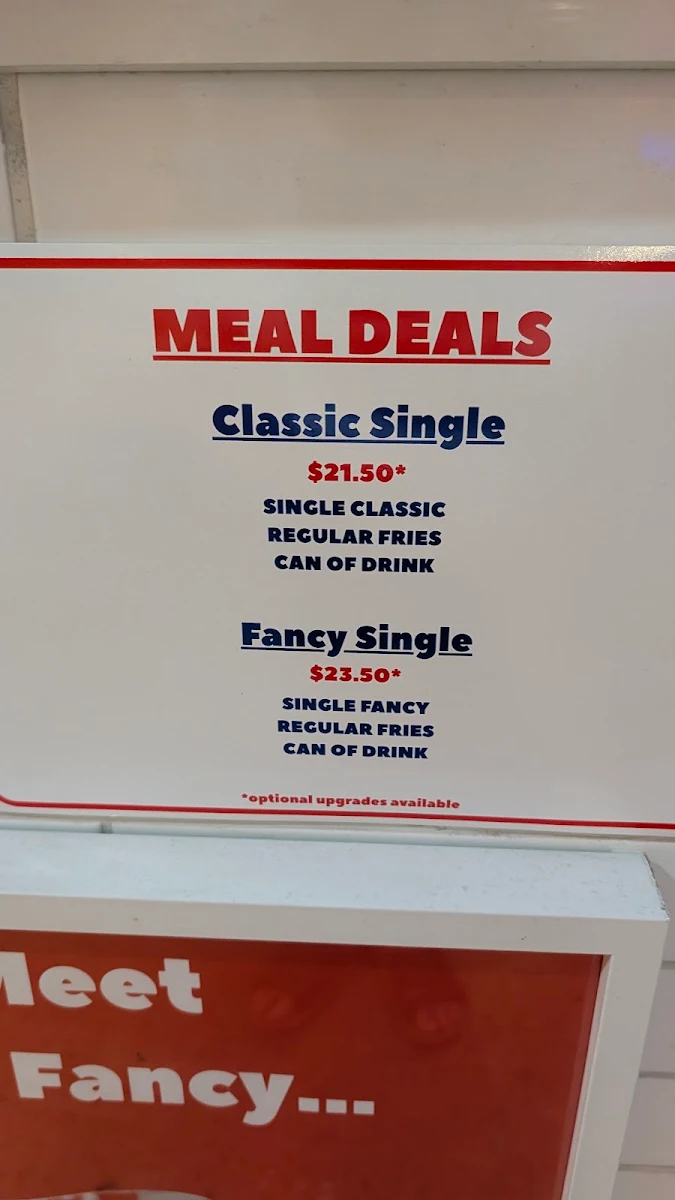 Menu, Broken Hearts Burger Club