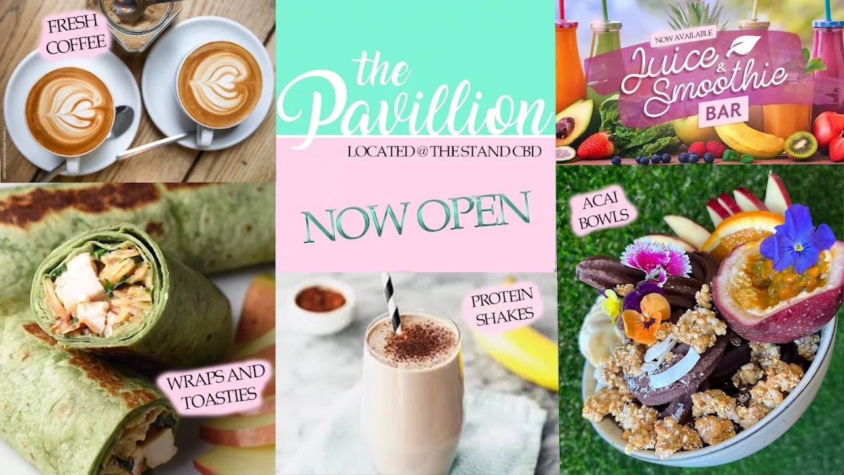 Menu, The Pavillion Cafe