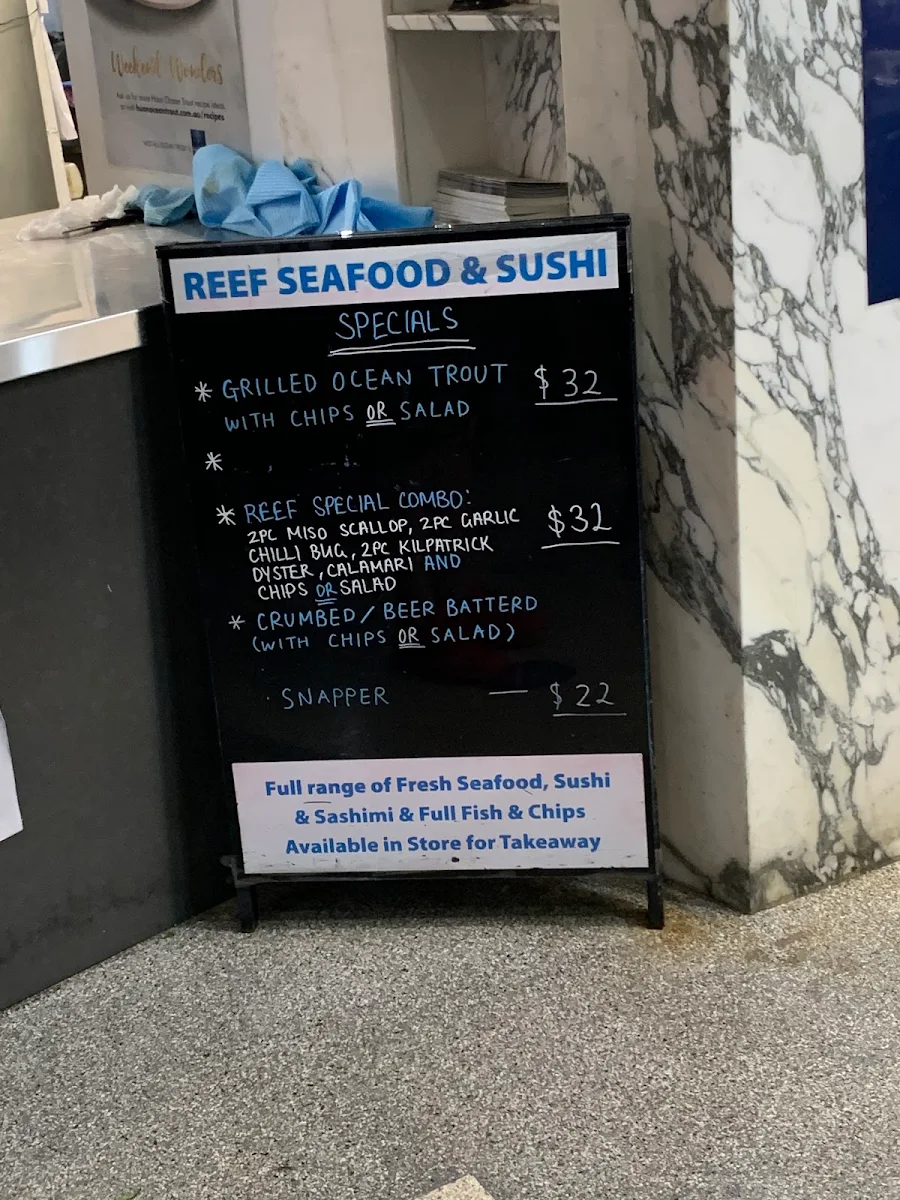 Menu, Reef Gasworks