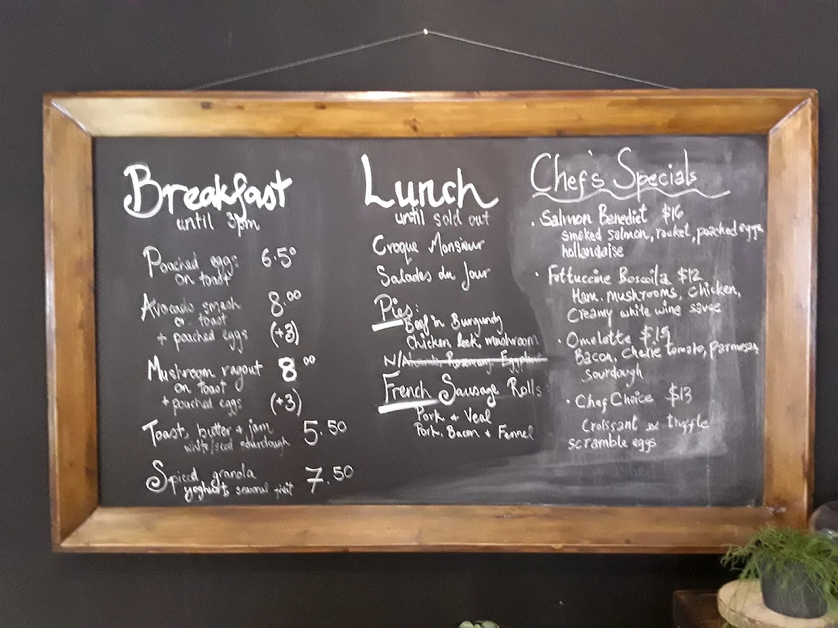 Menu, La Renaissance Patisserie & Cafe