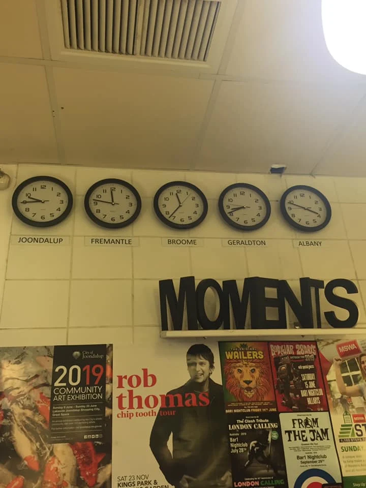 Menu, Moments Cafe