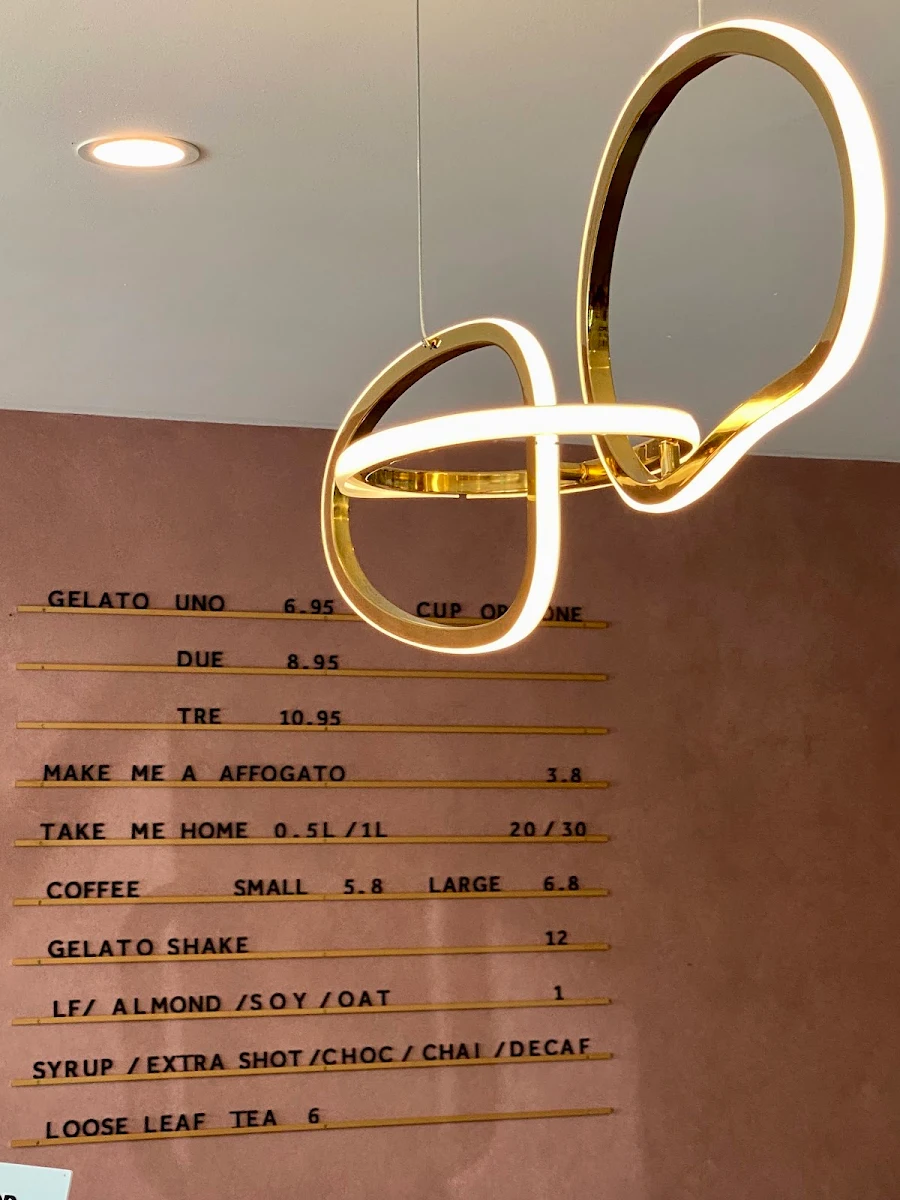 Menu, Rosé Gelateria