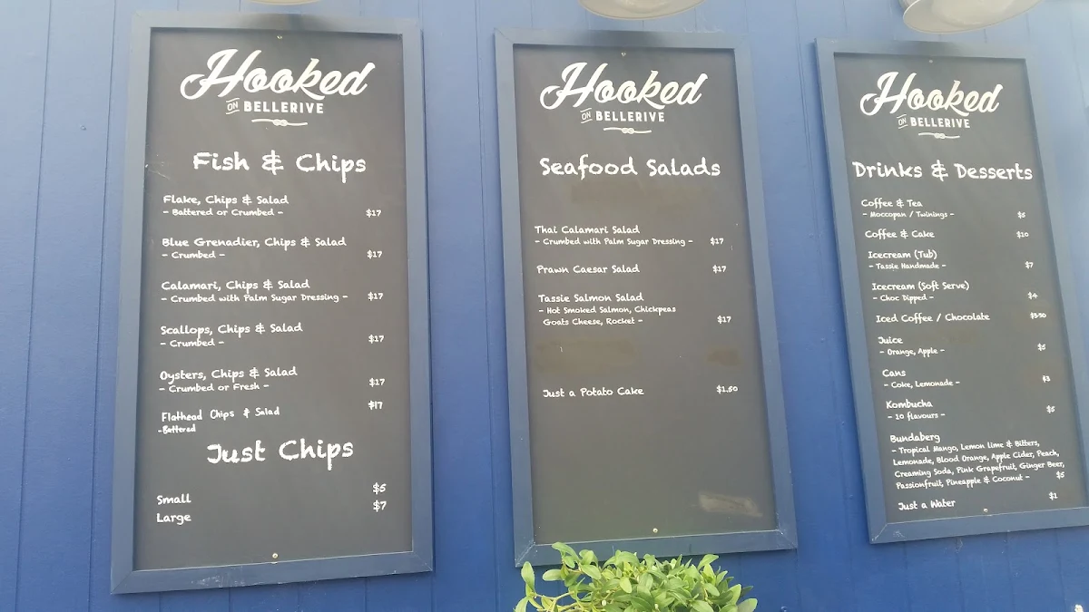 Menu, Hooked on Bellerive
