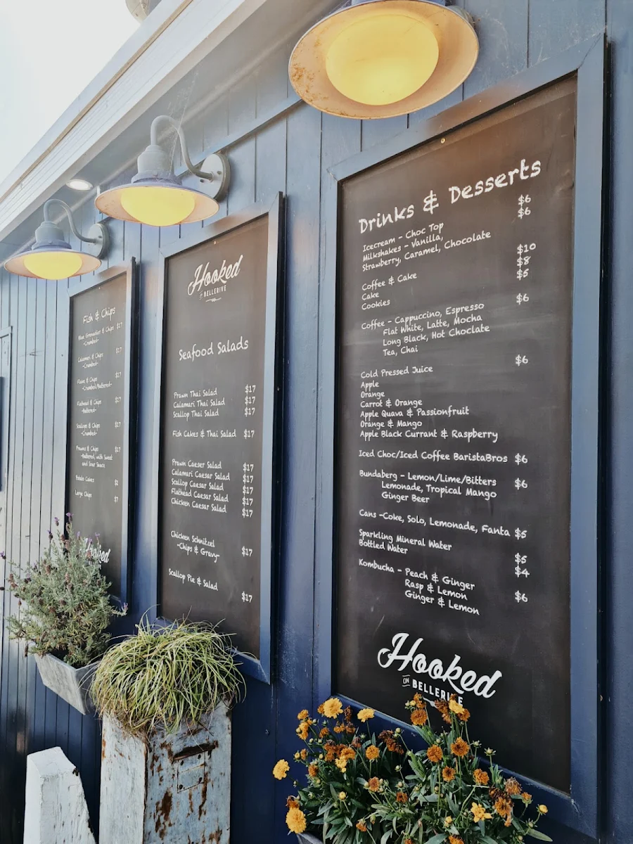 Menu, Hooked on Bellerive