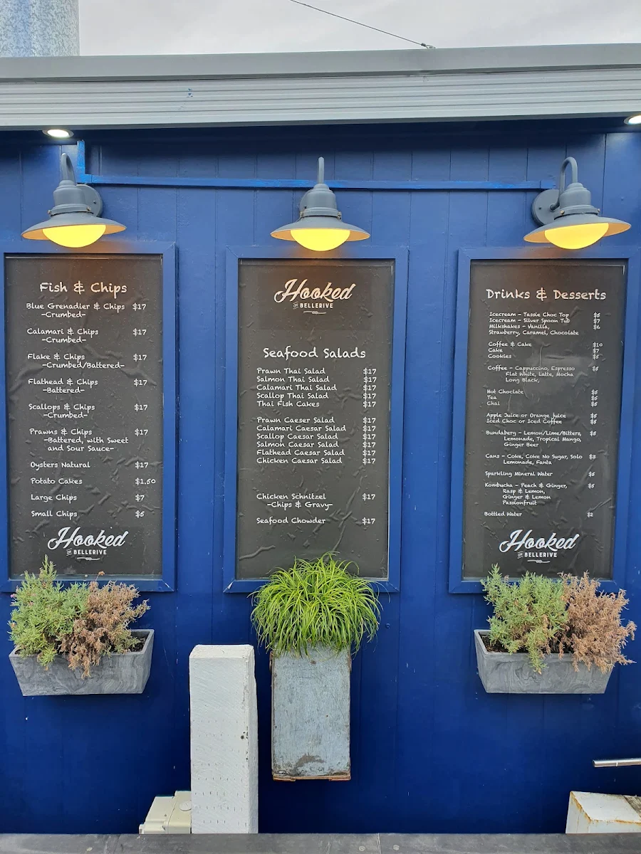 Menu, Hooked on Bellerive