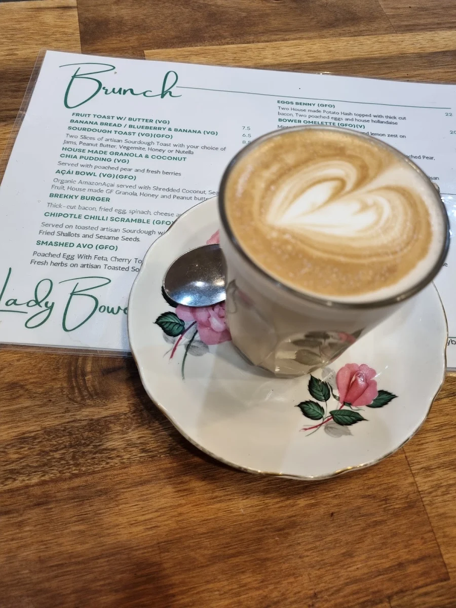 Menu, Lady Bower Cafe