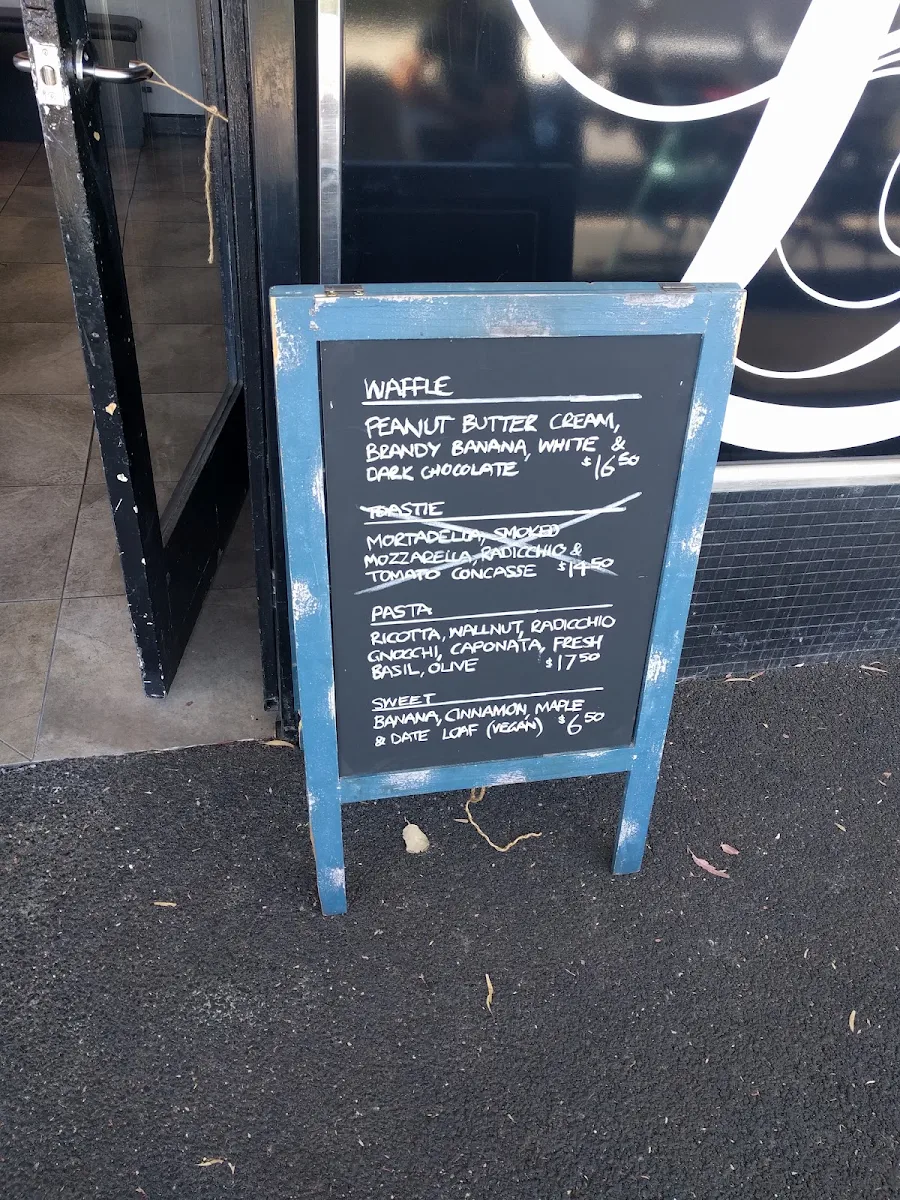 Menu, Lady Bower Cafe