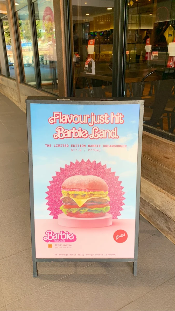 Menu, Grill'd Burgers - Toowong