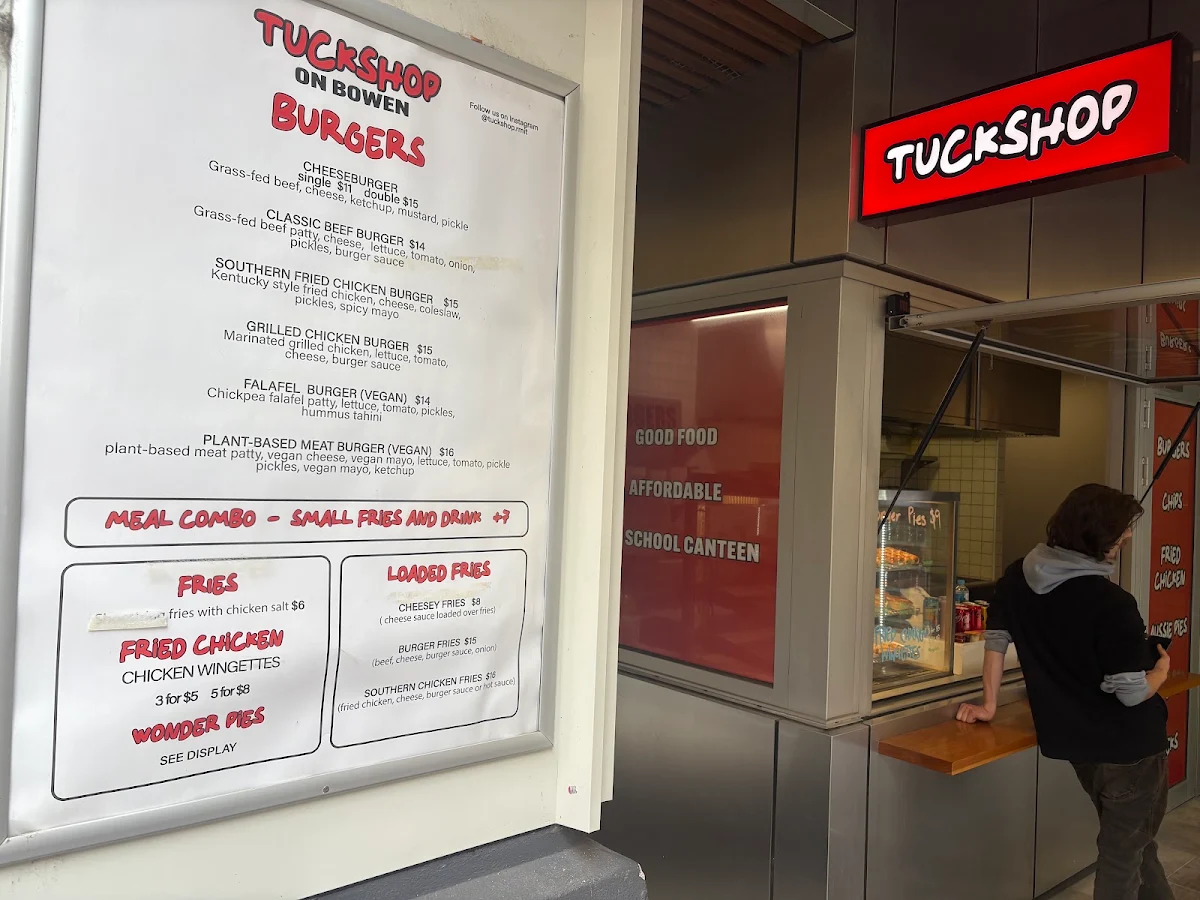 Menu, Tuckshop on Bowen