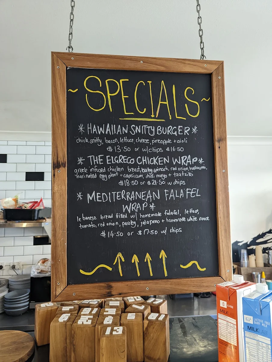 Menu, Raven Cafe & Grill