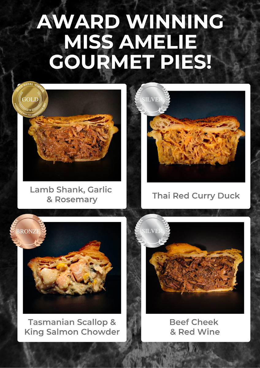 Menu, Miss Amelie Gourmet Albury