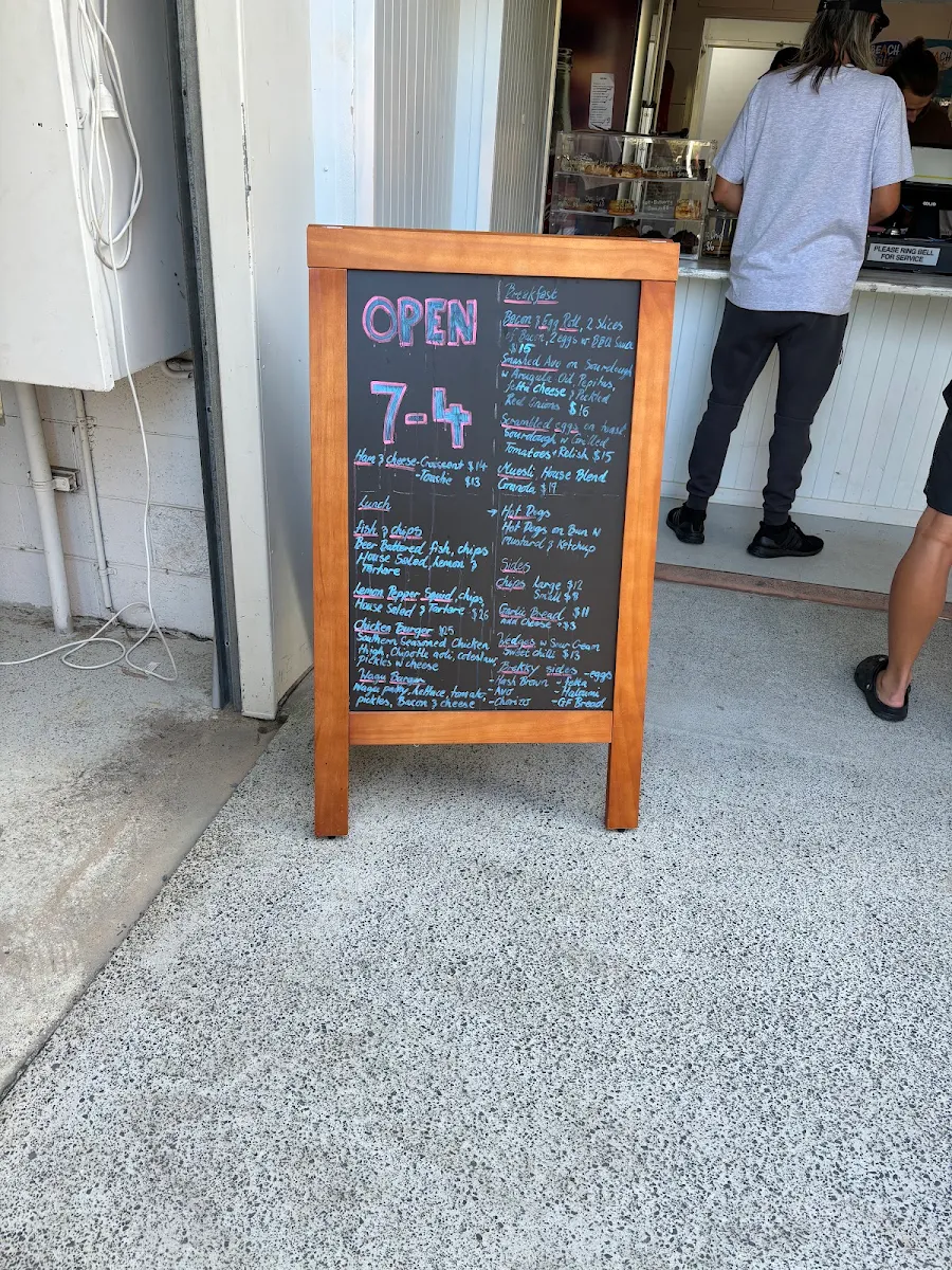 Menu, The Beach House Restaurant and Cafe
