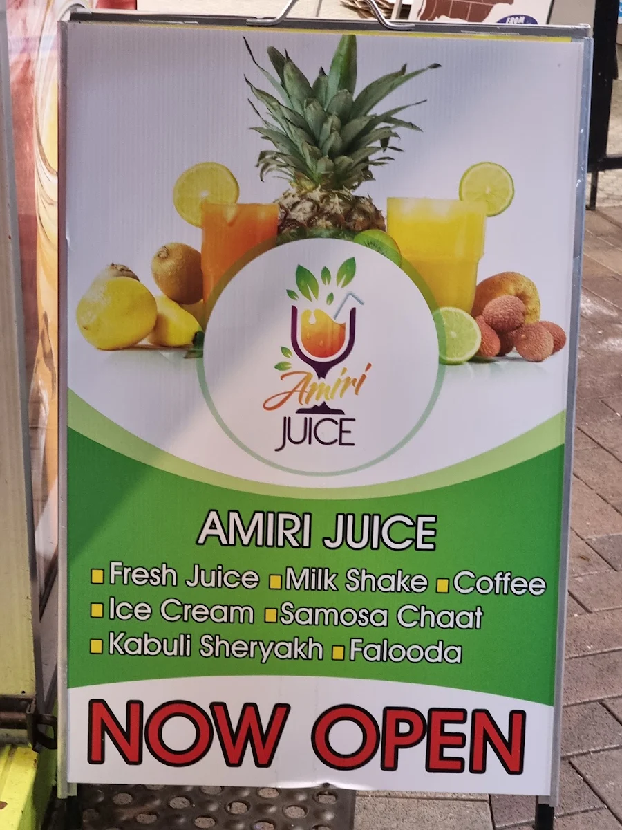 Menu, Foladi Juice Point