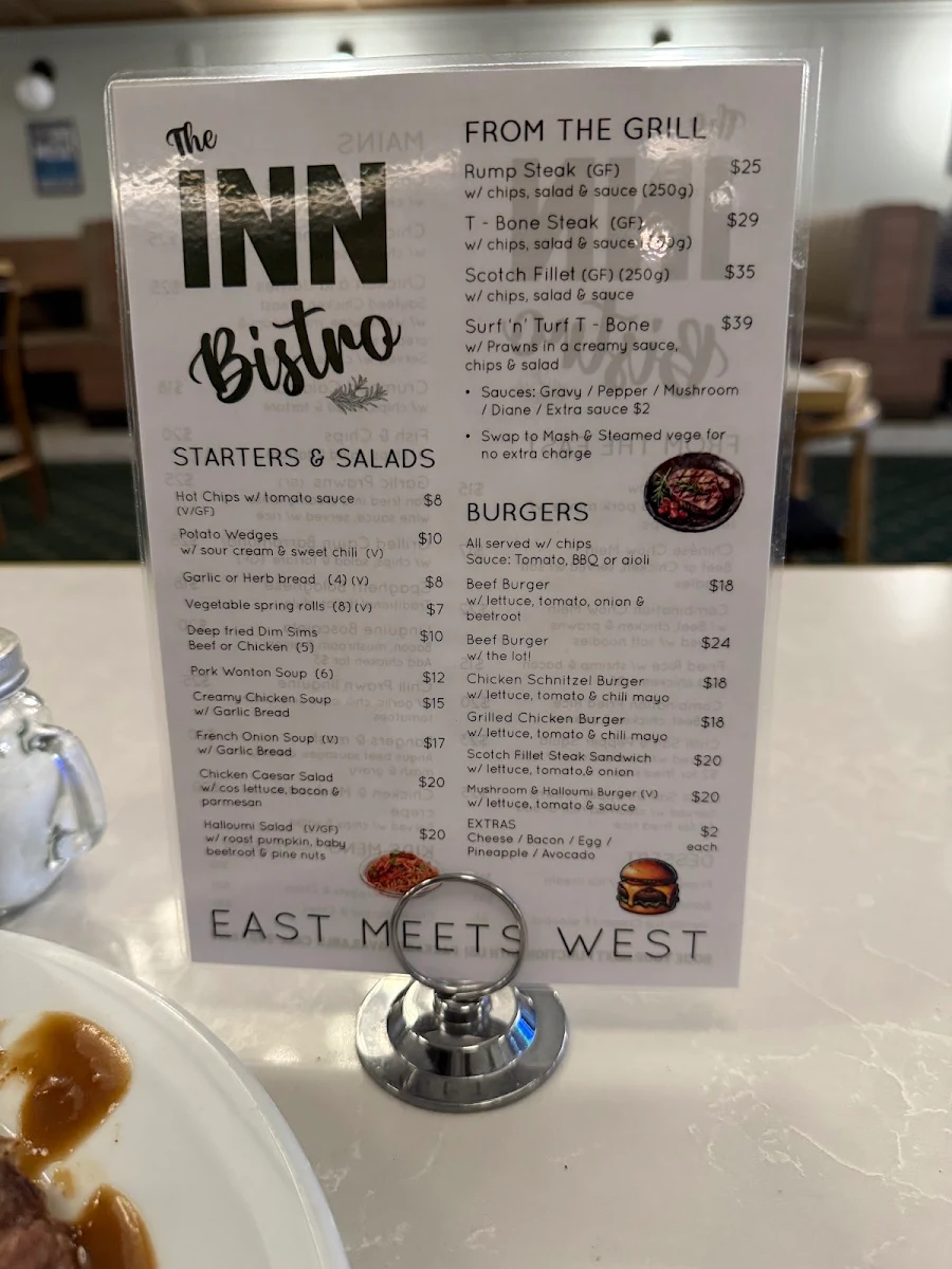 Menu, Kogarah Hotel