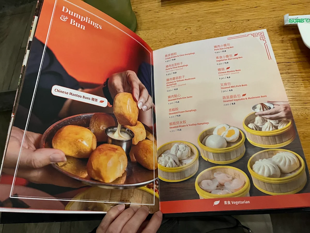 Menu, Hung’s Chinese Randwick