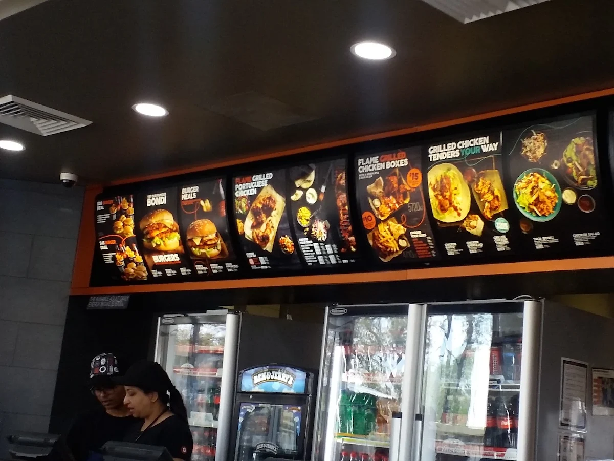 Menu, Oporto Guildford Drive Thru