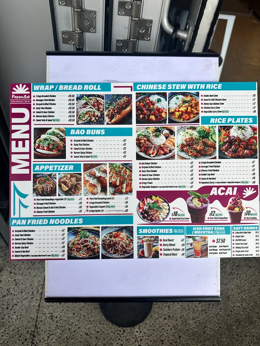 Menu, Fresh Alo 哈尔滨大碗香麻辣烫