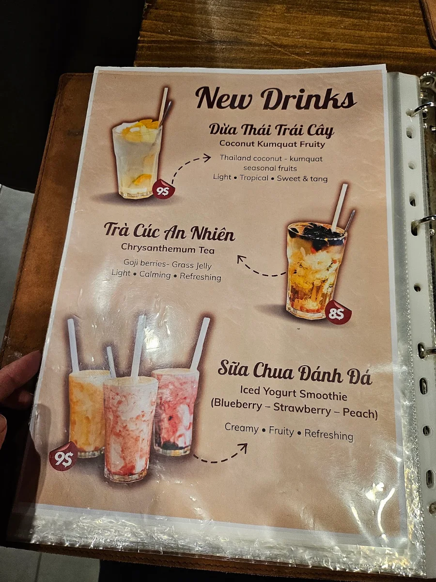 Menu, Co Thu Quan St Albans