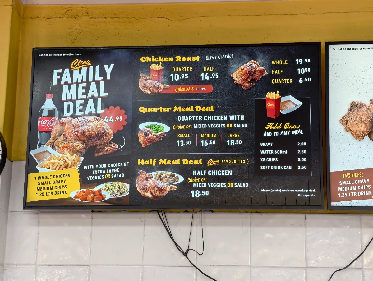 Menu, CLEM'S