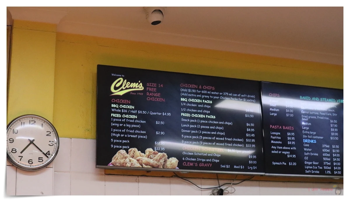 Menu, CLEM'S