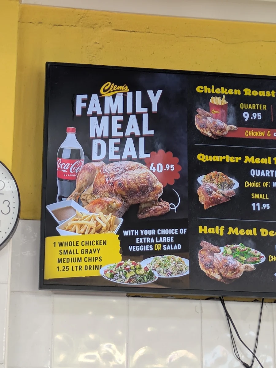 Menu, CLEM'S
