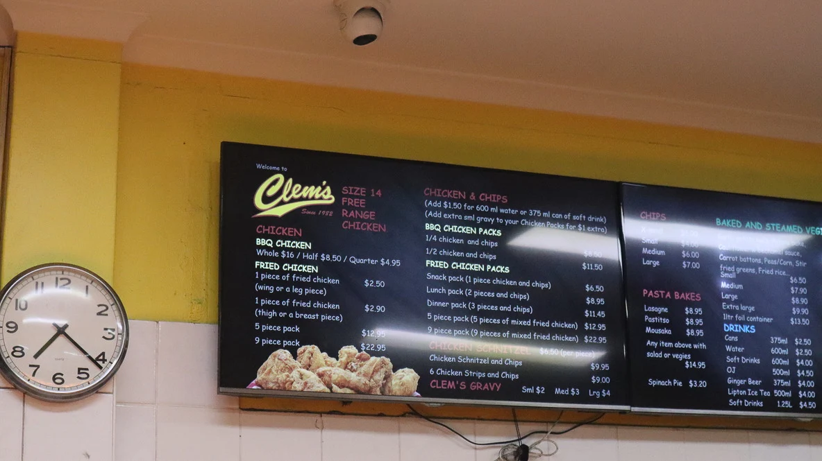 Menu, CLEM'S