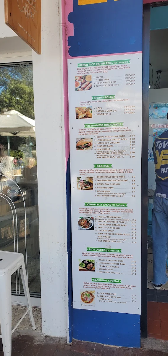 Menu, Cafe Kiama & Scoops Ice Creamery & Gelateria