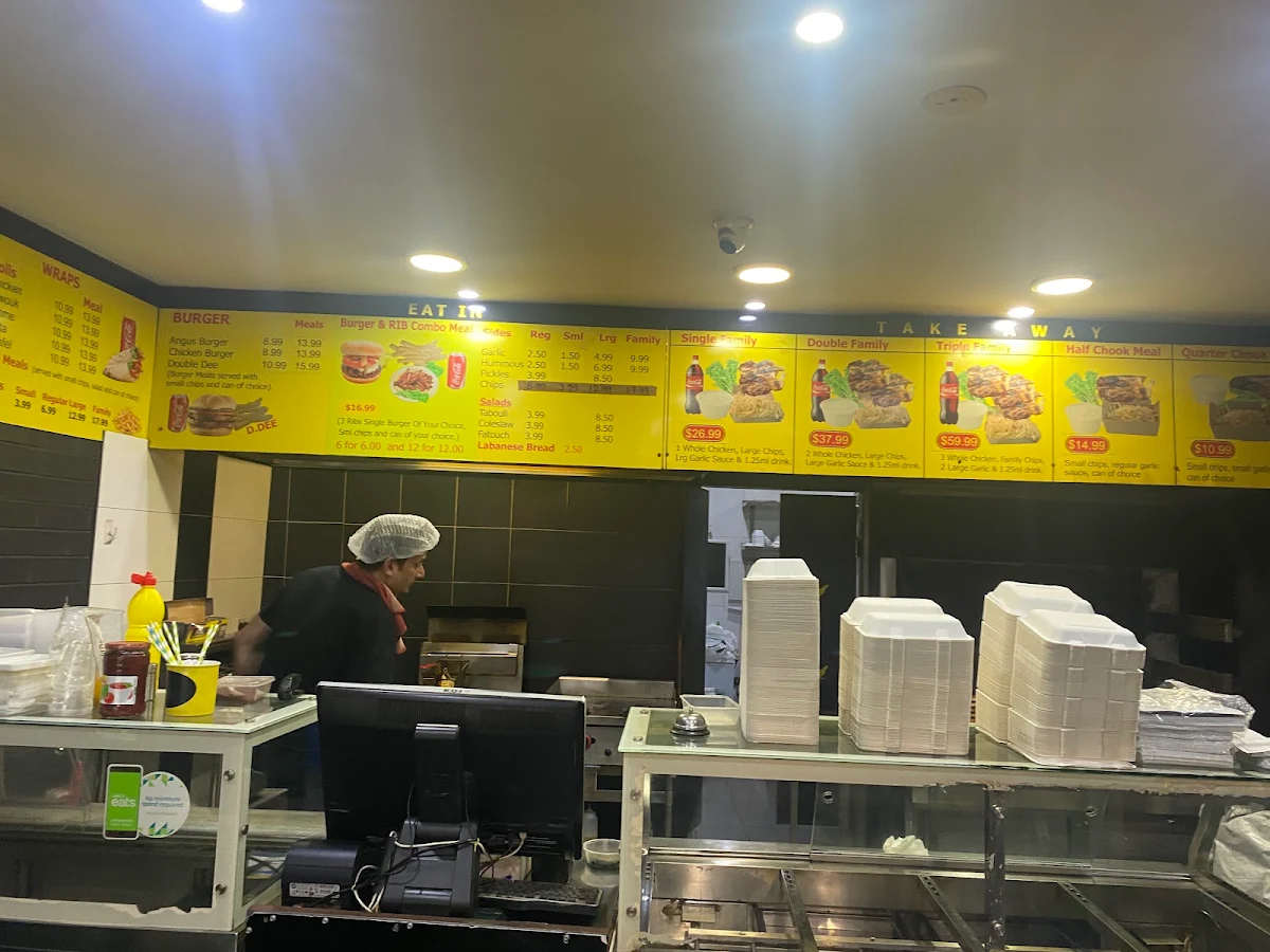 Menu, Sultan Charcoal Chicken