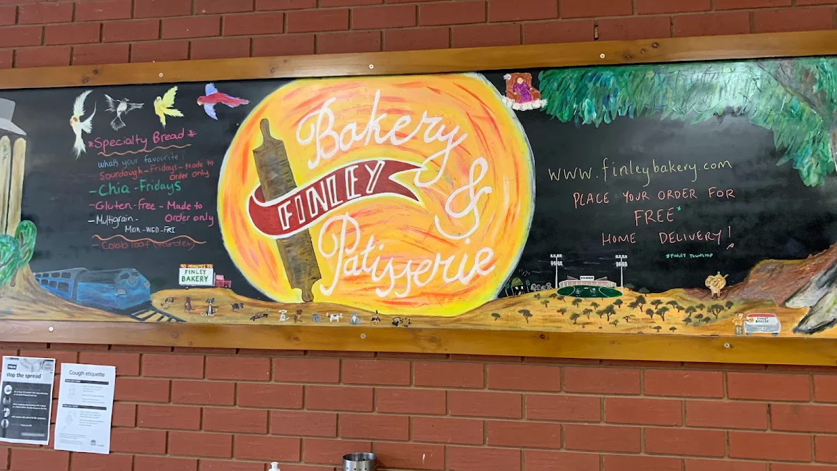 Menu, Finley Bakery