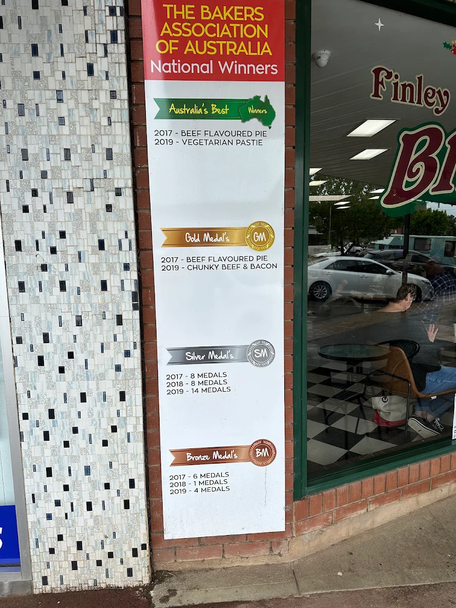 Menu, Finley Bakery